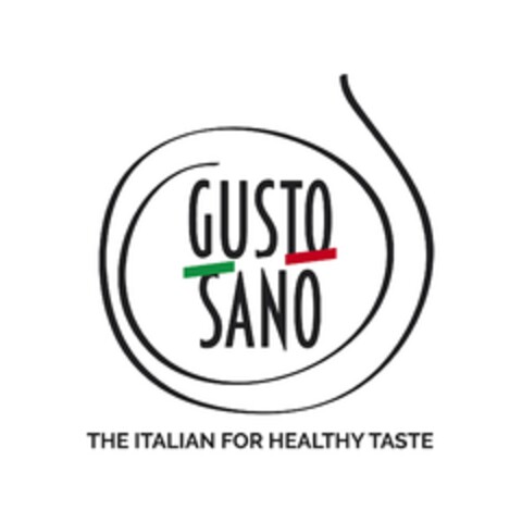 Gusto sano The Italian for healthy taste Logo (EUIPO, 24.03.2016)