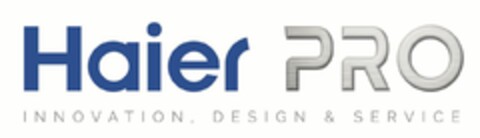 Haier Pro INNOVATION, DESIGN & SERVICE Logo (EUIPO, 22.09.2016)