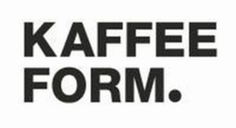 KAFFEE FORM. Logo (EUIPO, 26.09.2018)