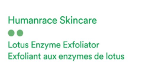 Humanrace Skincare Lotus Enzyme Exfoliator Exfoliant aux enzymes de lotus Logo (EUIPO, 09/01/2020)