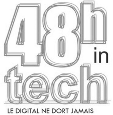 48h in tech LE DIGITAL NE DORT JAMAIS Logo (EUIPO, 02/16/2024)