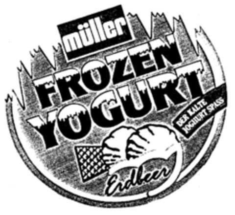 müller FROZEN YOGURT DER KALTE JOGHURT SPASS Erdbeer Logo (EUIPO, 11.03.1999)