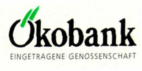 Ökobank EINGETRAGENE GENOSSENSCHAFT Logo (EUIPO, 22.03.1999)
