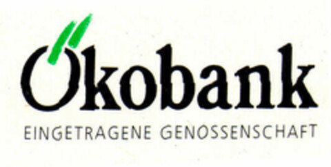 Ökobank EINGETRAGENE GENOSSENSCHAFT Logo (EUIPO, 03/22/1999)