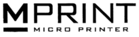 MPRINT MICRO PRINTER Logo (EUIPO, 12/05/2002)