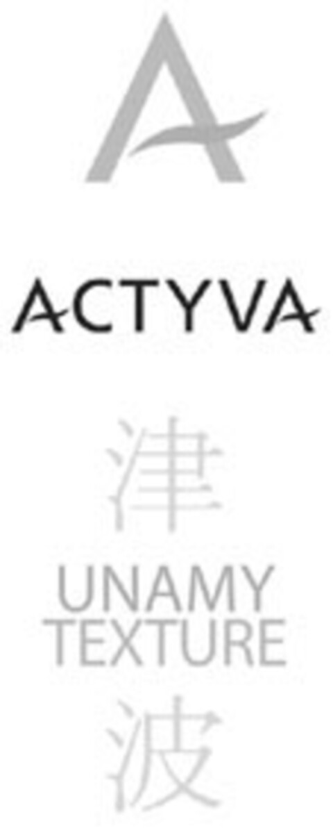 A ACTYVA UNAMY TEXTURE Logo (EUIPO, 18.06.2004)
