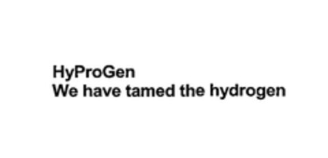 HyProGen We have tamed the hydrogen Logo (EUIPO, 04.11.2005)