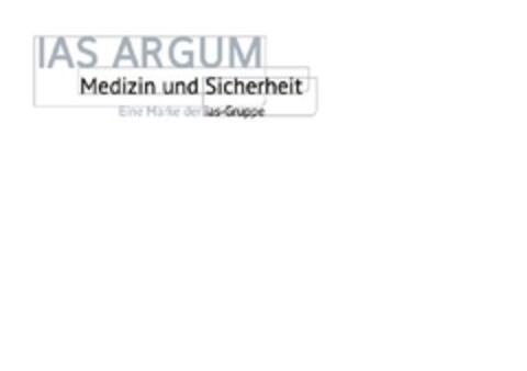 IAS ARGUM Medizin und Sicherheit Eine Marke der ias-Gruppe Logo (EUIPO, 08/10/2011)