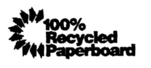 100% RECYCLED PAPERBOARD Logo (EUIPO, 04/01/1996)