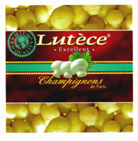 Lutèce Champignons de Paris · Excellent · PREMIUM QUALITY Logo (EUIPO, 07.08.2000)