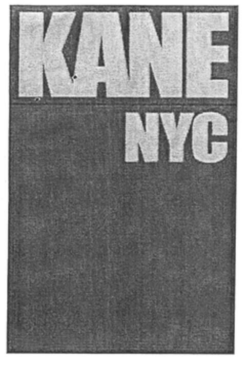KANE NYC Logo (EUIPO, 10.10.2003)