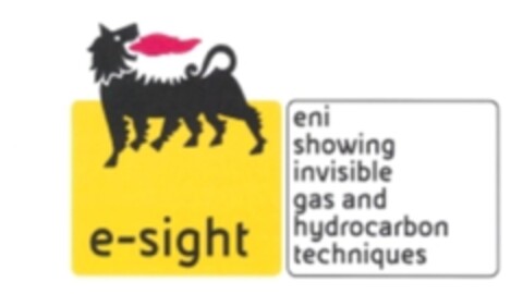 e-sight eni showing invisible gas and hydrocarbon techniques Logo (EUIPO, 30.03.2012)