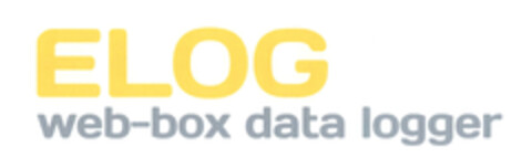 ELOG web-box data logger Logo (EUIPO, 02.08.2013)