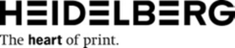 HEIDELBERG The heart of print Logo (EUIPO, 07/18/2014)