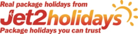 Real package holidays from Jet2holidays Package holidays you can trust Logo (EUIPO, 13.07.2016)