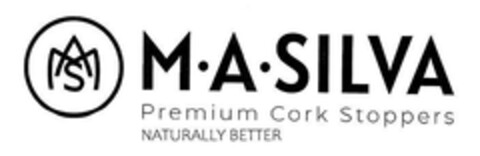 M.A.SILVA PREMIUM CORK STOPPERS NATURALLY BETTER Logo (EUIPO, 07.08.2023)