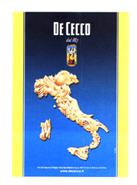 DE CECCO dal 1887 Logo (EUIPO, 07/16/2003)