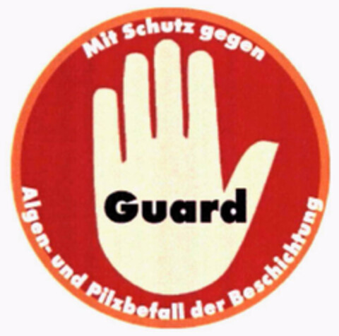 Mit Schutz gegen Guard Algen- und Pilzbefall der Beschichtung Logo (EUIPO, 29.09.2011)