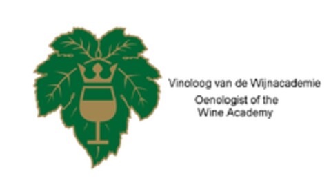 Vinoloog van de Wijnacademie / Oenologist of the Wine Academy Logo (EUIPO, 04.07.2014)