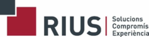 RIUS SOLUCIONS COMPROMÍS EXPERIÈNCIA Logo (EUIPO, 10.11.2014)