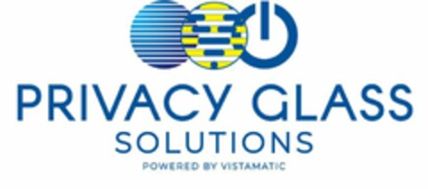 PRIVACY GLASS SOLUTIONS POWERED BY VISTAMATIC Logo (EUIPO, 16.04.2020)