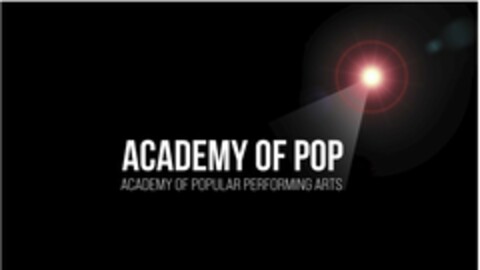 ACADEMY OF POP ACADEMY OF POPULAR PERFORMING ARTS Logo (EUIPO, 15.12.2021)