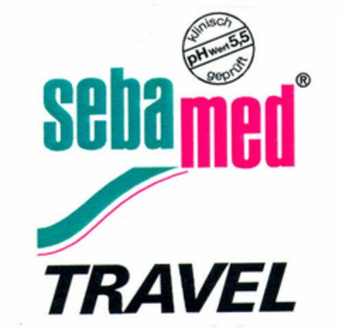 seba med TRAVEL Klinisch geprüft pH Wert 5,5 Logo (EUIPO, 04.09.1996)