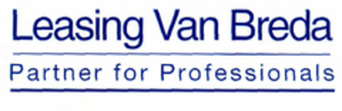 Leasing Van Breda Partner for Professionals Logo (EUIPO, 14.02.2000)