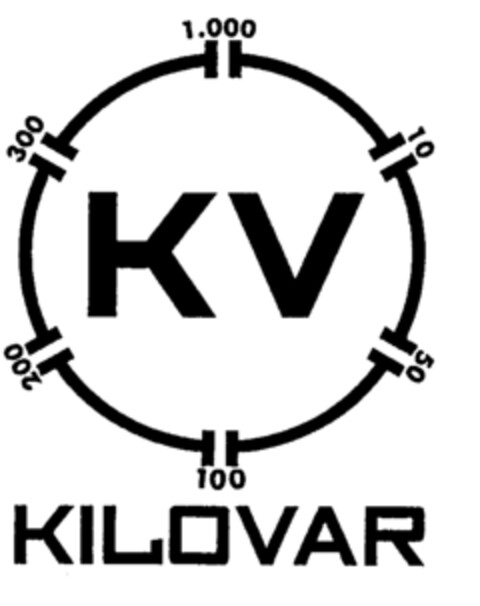 KV KILOVAR 1.000 10 50 100 200 300 Logo (EUIPO, 14.02.2000)