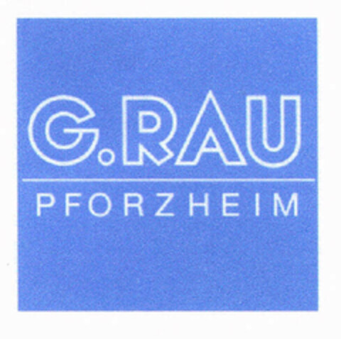 G.RAU PFORZHEIM Logo (EUIPO, 03.08.2001)