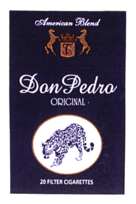 American Blend Don Pedro ORIGINAL 20 FILTER CIGARETTES Logo (EUIPO, 06/25/2003)