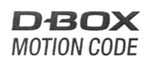 D BOX MOTION CODE Logo (EUIPO, 29.08.2006)