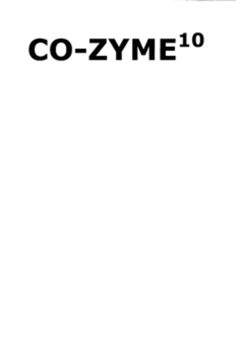 CO-ZYME10 Logo (EUIPO, 23.09.2010)