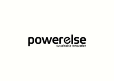 POWERELSE SUSTAINABLE INNOVATION Logo (EUIPO, 10/30/2012)
