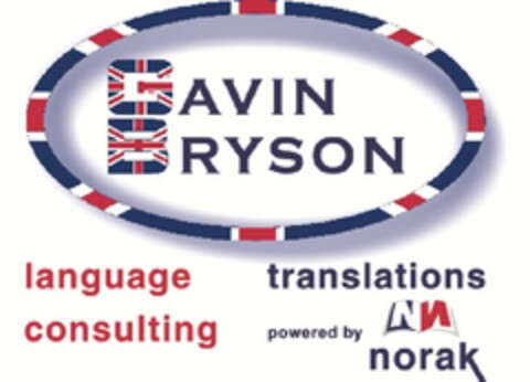 GAVIN BRYSON language consulting translations powered by norak Logo (EUIPO, 10/25/2018)
