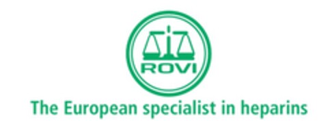 ROVI The European specialist in heparins Logo (EUIPO, 26.07.2019)