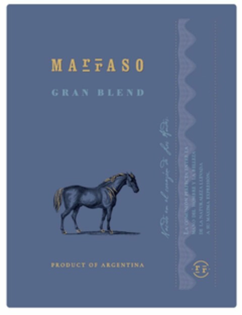 MARRASO GRAN BLEND PRODUCT OF ARGENTINA Logo (EUIPO, 12/10/2020)