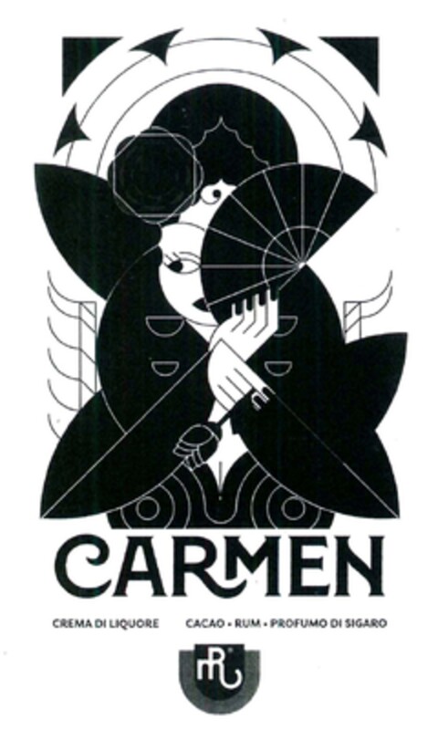 CARMEN CREMA DI LIQUORE CACAO.RUM.PROFUMO DI SIGARO MR Logo (EUIPO, 12.06.2024)