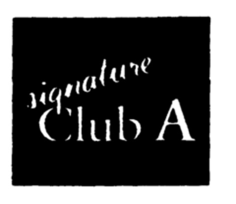 signature Club A Logo (EUIPO, 03/18/1997)