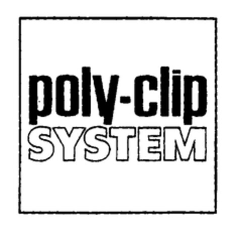 poly-clip SYSTEM Logo (EUIPO, 20.03.1998)