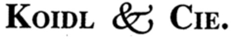 KOIDL & CIE. Logo (EUIPO, 25.08.1998)