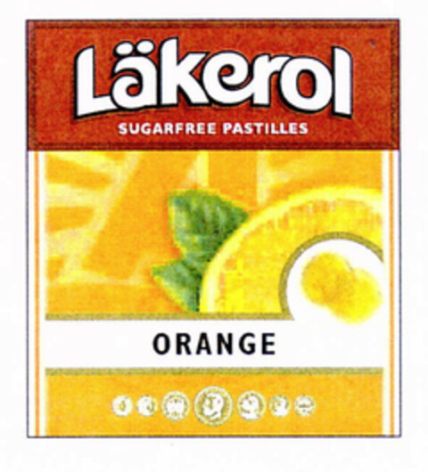 Läkerol SUGARFREE PASTILLES ORANGE Logo (EUIPO, 11.04.2002)