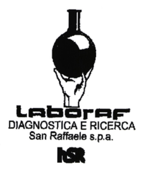 Laboraf DIAGNOSTICA E RICERCA San Raffaele s.p.a NSR Logo (EUIPO, 01/16/2003)