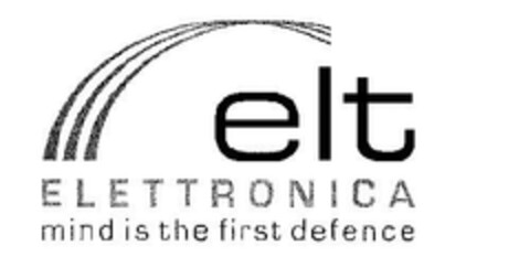 elt ELETTRONICA mind is the first defence Logo (EUIPO, 12/13/2006)