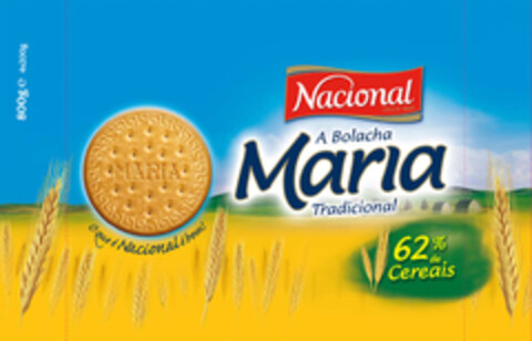 Nacional A Bolacha Maria Tradicional 62% de Cereais O que é Nacional é bom! Logo (EUIPO, 23.09.2008)