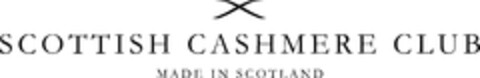 SCOTTISH CASHMERE CLUB   MADE IN SCOTLAND Logo (EUIPO, 27.04.2009)