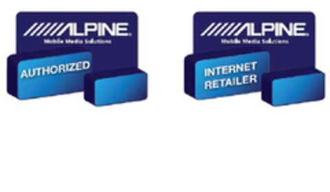 ALPINE Mobile media Solution AUTHORIZED INTERNET RETAILER Logo (EUIPO, 29.01.2010)