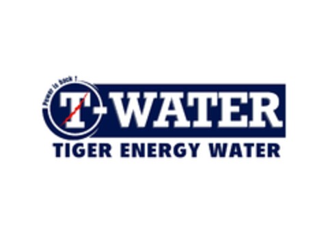 Power is back! T-WATER TIGER ENERGY WATER Logo (EUIPO, 17.01.2012)