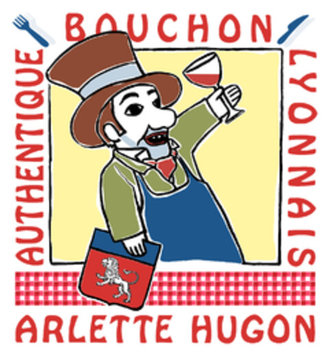 Authentique bouchon lyonnais Arlette Hugon Logo (EUIPO, 06/18/2015)