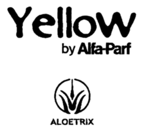 Yellow by Alfa-Parf ALOETRIX Logo (EUIPO, 11.02.2000)